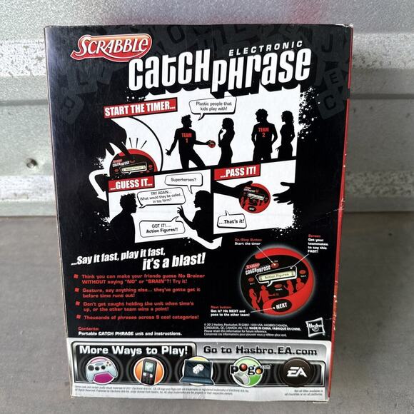 Hasbro Scrabble Electronic Catch Phrase Handheld Electronic Game - Picture 3 of 5